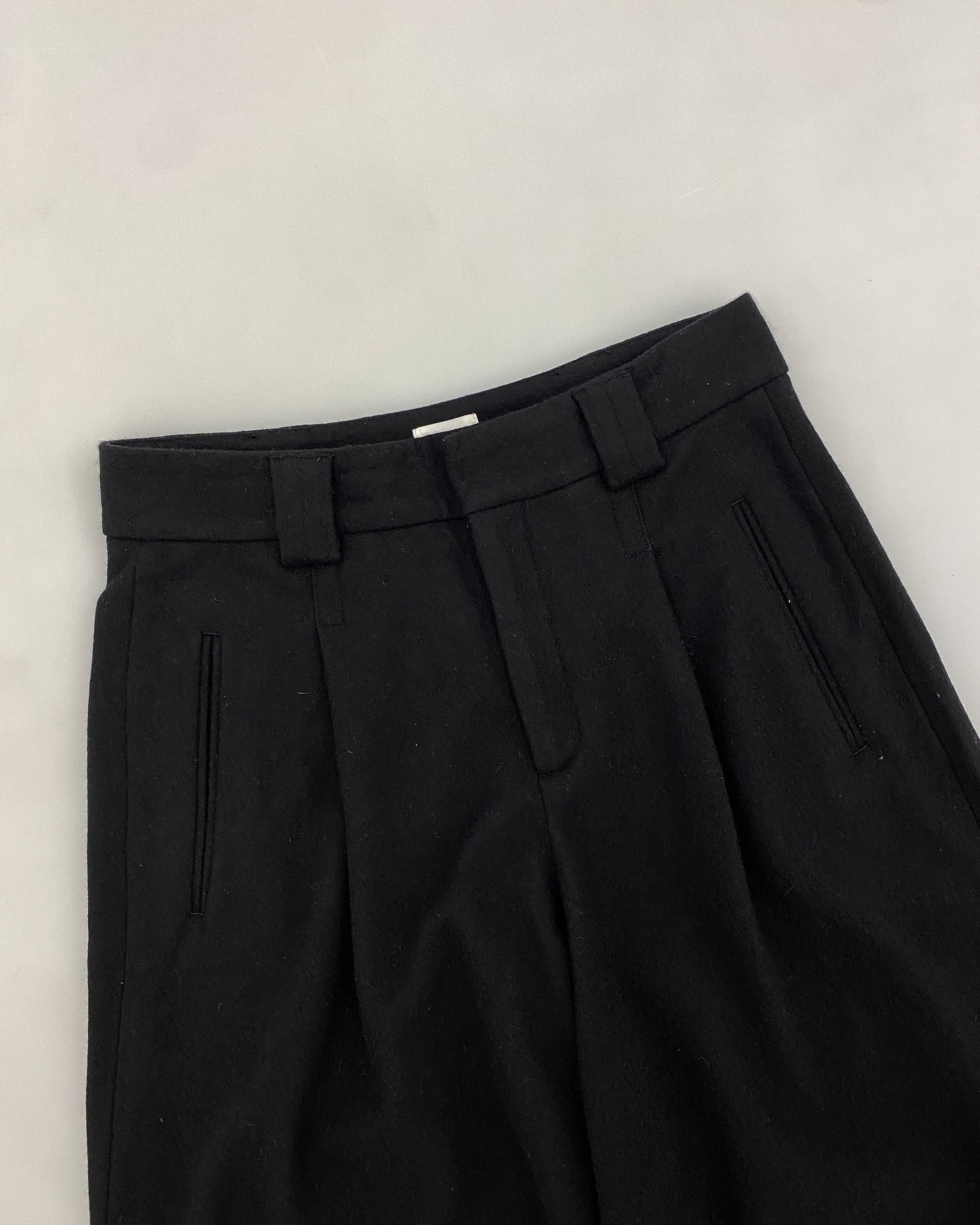 Closed 2020s Wool Wide Pants Black