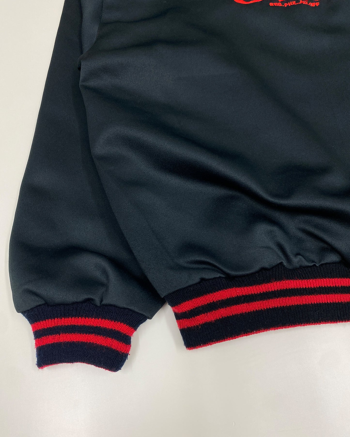 Vintage Coca Cola 1990s Embroidered Logo Satin Bomber Jacket Black