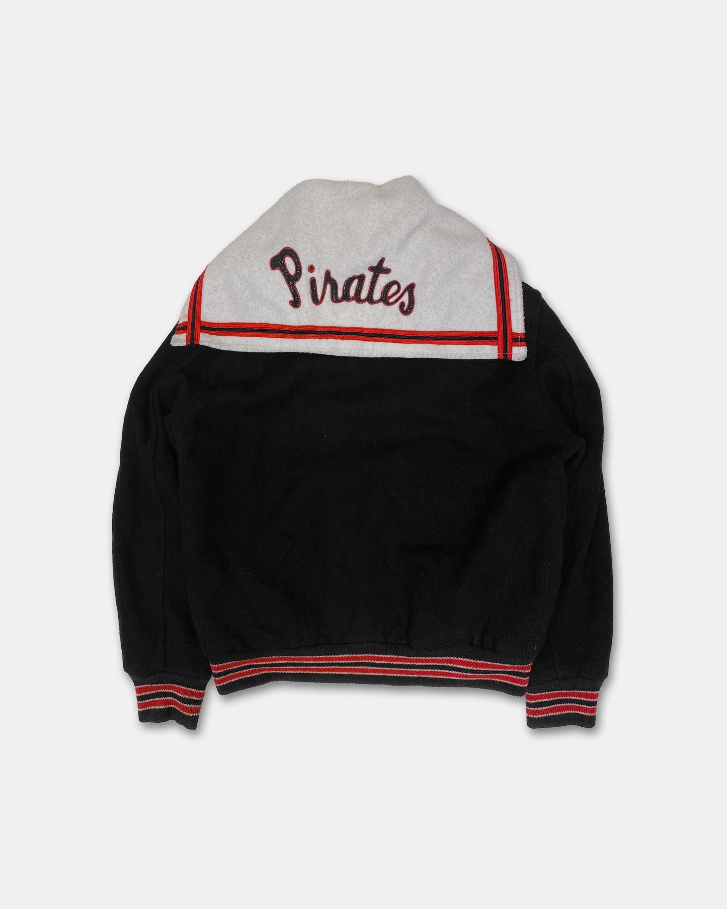 Vintage 1994 Pirates College Wool Jacket Black