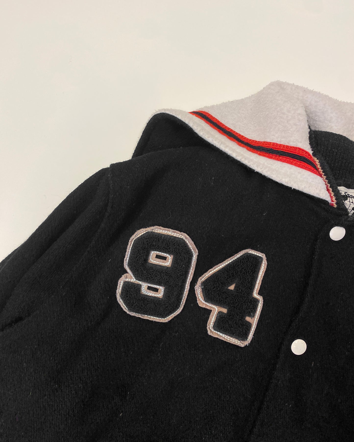 Vintage 1994 Pirates College Wool Jacket Black