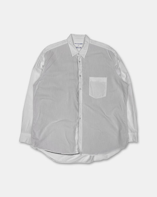 Comme des Garçons Shirt 1990s Two-layered Shepherd Checkered Shirt White Black