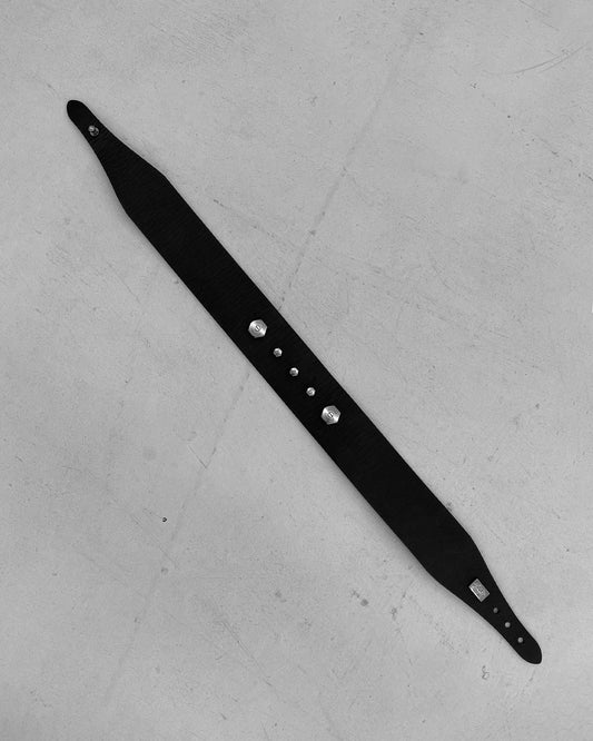 Cop Copine 2010s Nut Screw Leather Belt Black
