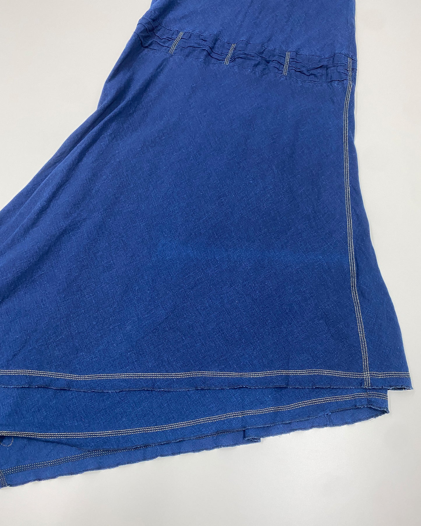 Cop Copine 2000s Stone Washed Spaghetti Straps Dress Blue