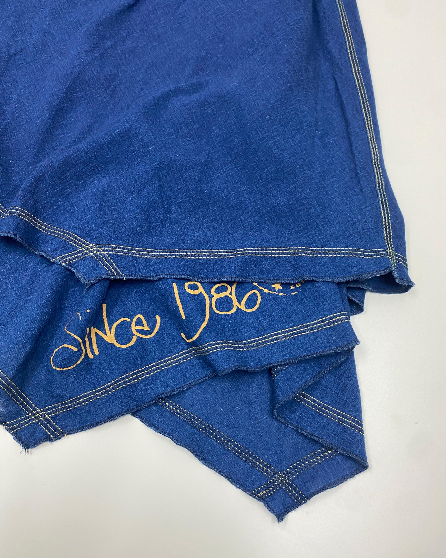 Cop Copine 2000s Stone Washed Spaghetti Straps Dress Blue