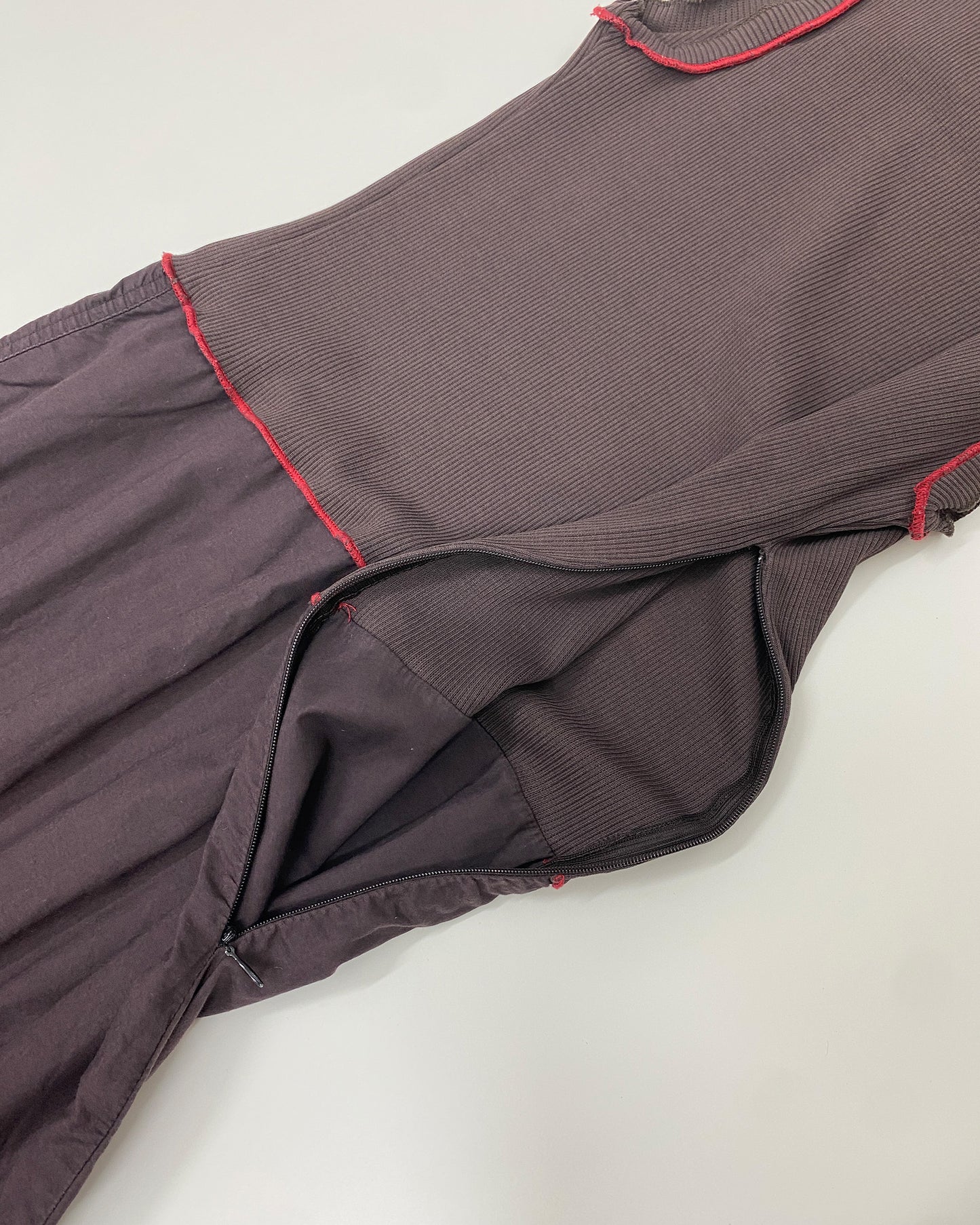 Cop Copine 2000s Adjustable Open Hem Pocket Tank Dress Brown