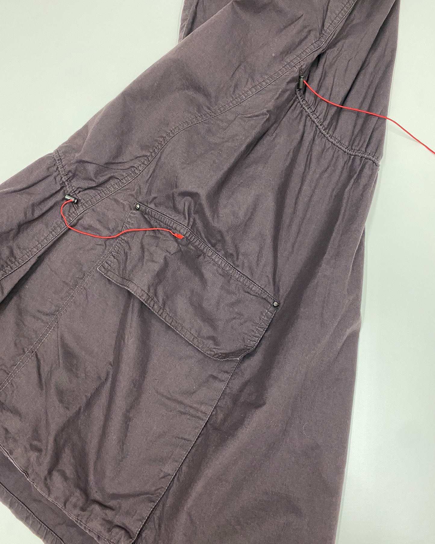 Cop Copine 2000s Adjustable Open Hem Pocket Tank Dress Brown