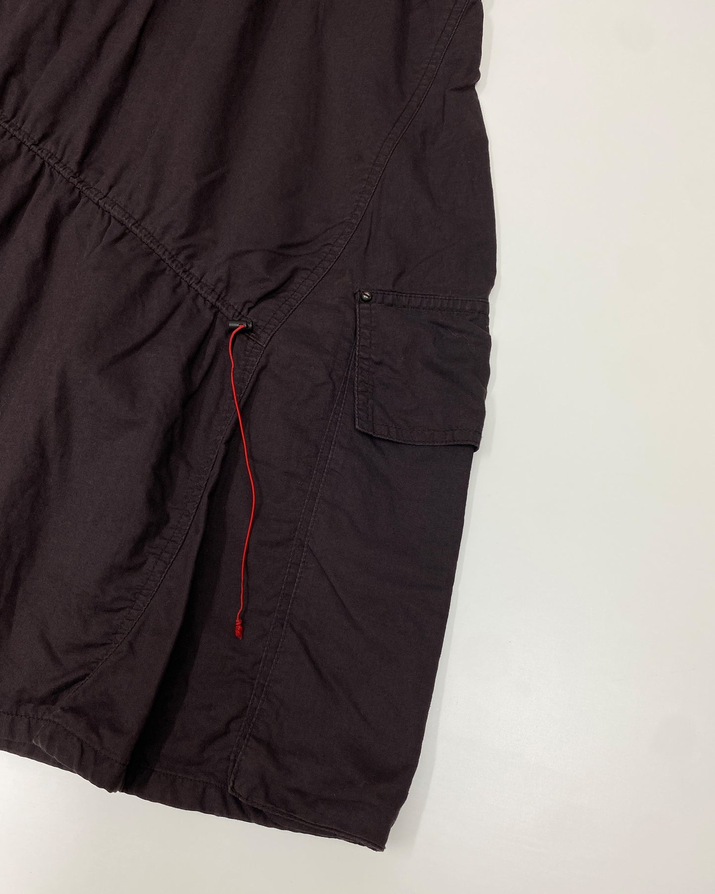 Cop Copine 2000s Adjustable Open Hem Pocket Tank Dress Brown
