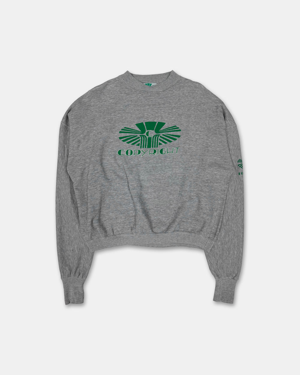Vintage 1980s Copyright Ultra Boxy Crewneck Light Heathergrey