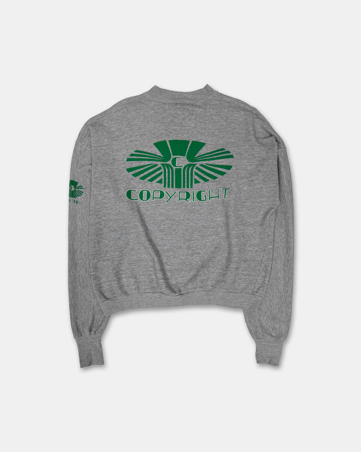 Vintage 1980s Copyright Ultra Boxy Crewneck Light Heathergrey