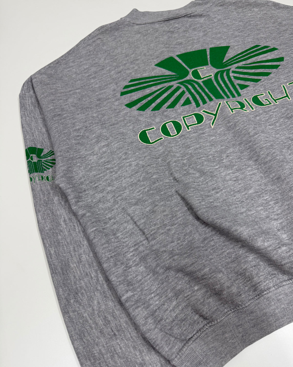 Vintage 1980s Copyright Ultra Boxy Crewneck Light Heathergrey