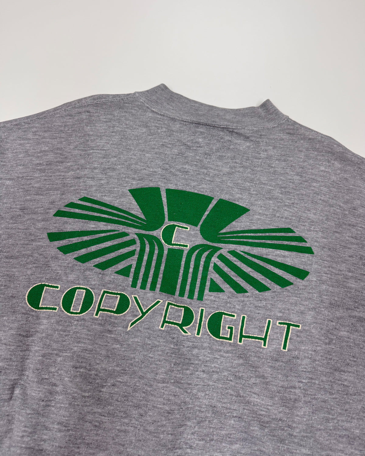 Vintage 1980s Copyright Ultra Boxy Crewneck Light Heathergrey
