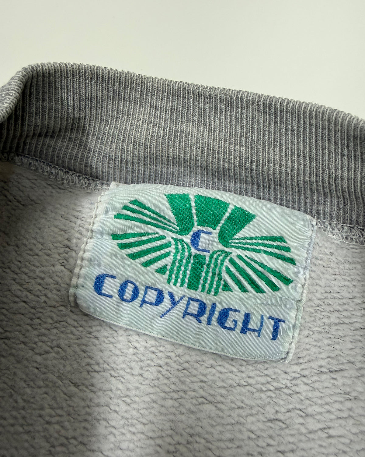 Vintage 1980s Copyright Ultra Boxy Crewneck Light Heathergrey