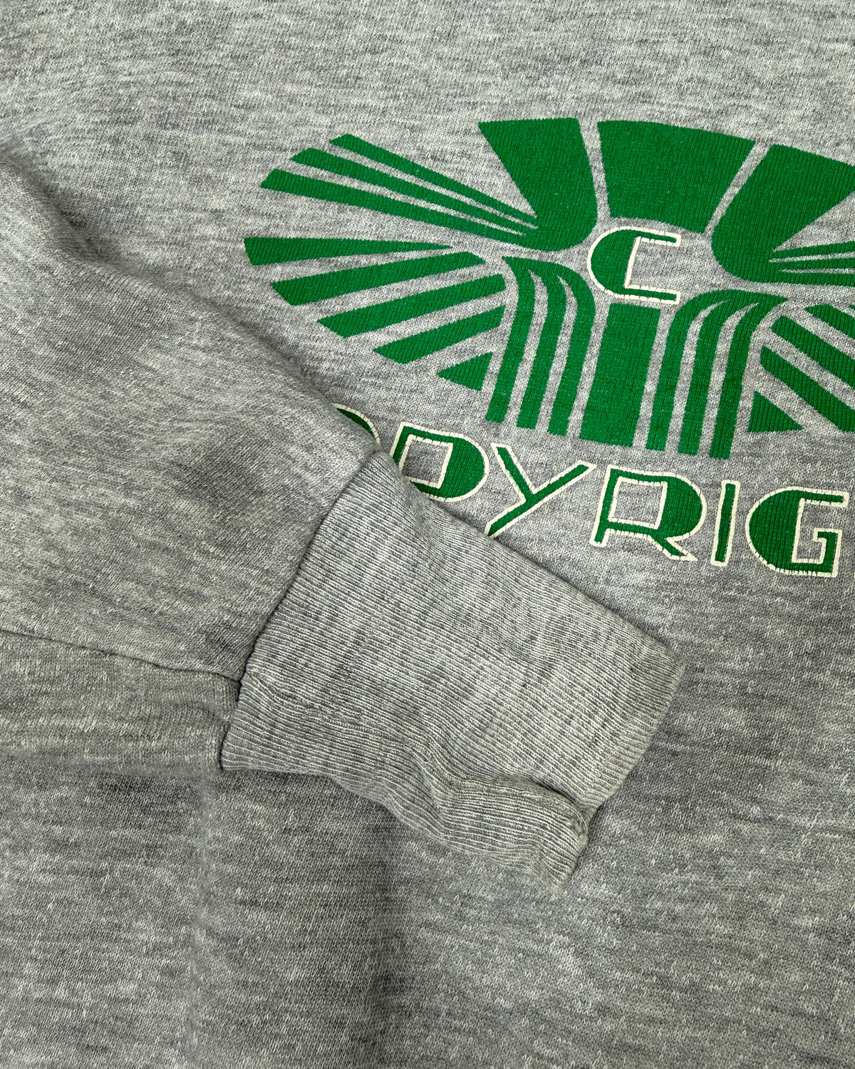 Vintage 1980s Copyright Ultra Boxy Crewneck Light Heathergrey