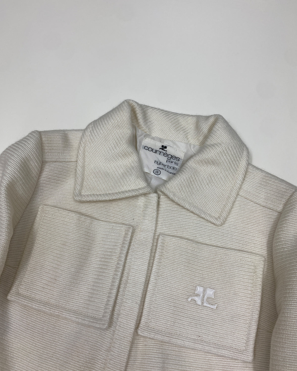 Courrèges Paris 1970s Formal Jacket White