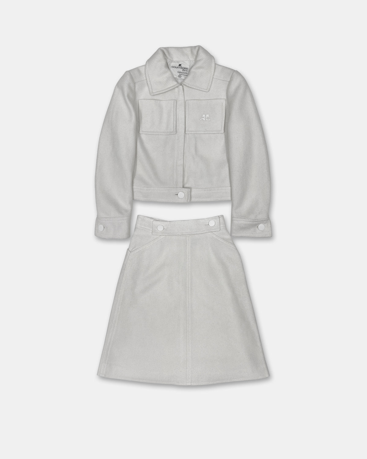 Courrèges Paris 1970s Formal Jacket White
