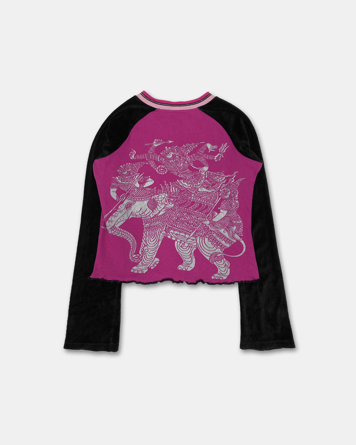 Custo Barcelona 2000s Elephant Print Top Pink