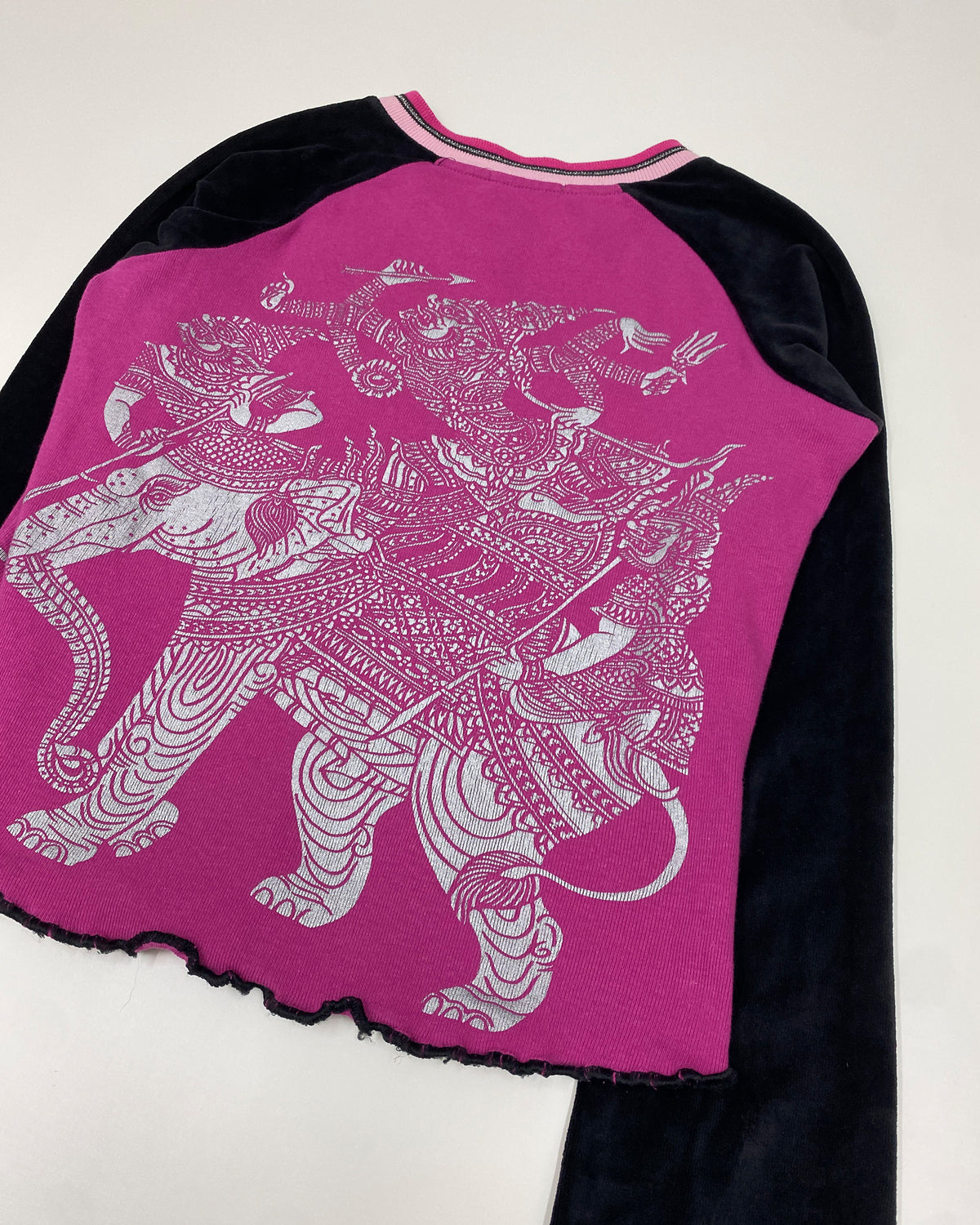 Custo Barcelona 2000s Elephant Print Top Pink