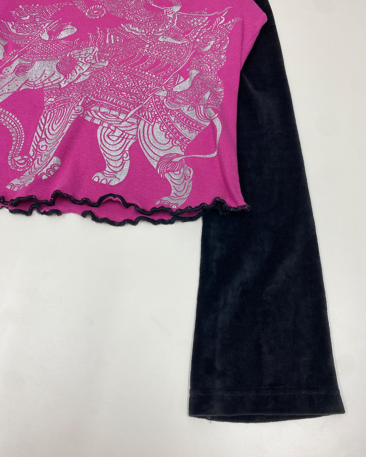 Custo Barcelona 2000s Elephant Print Top Pink