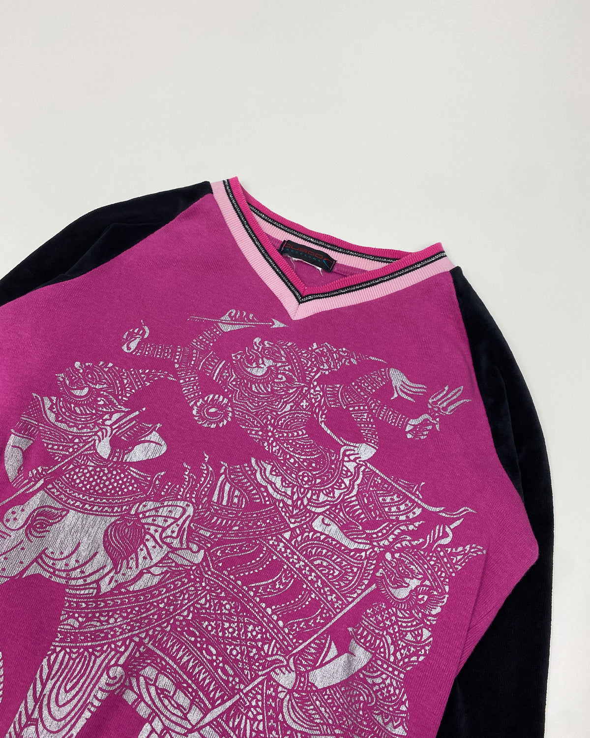Custo Barcelona 2000s Elephant Print Top Pink