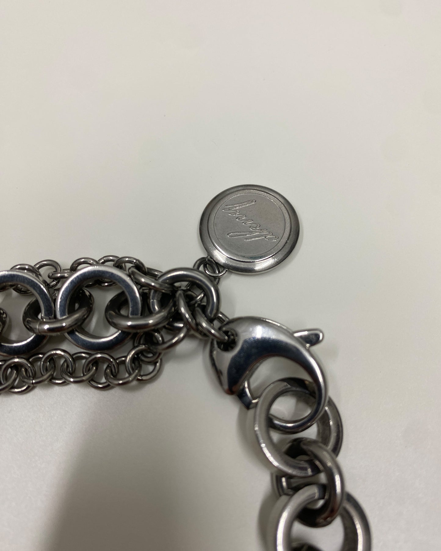 DKNY 2020s Multilayer Bracelet Metallic Silver