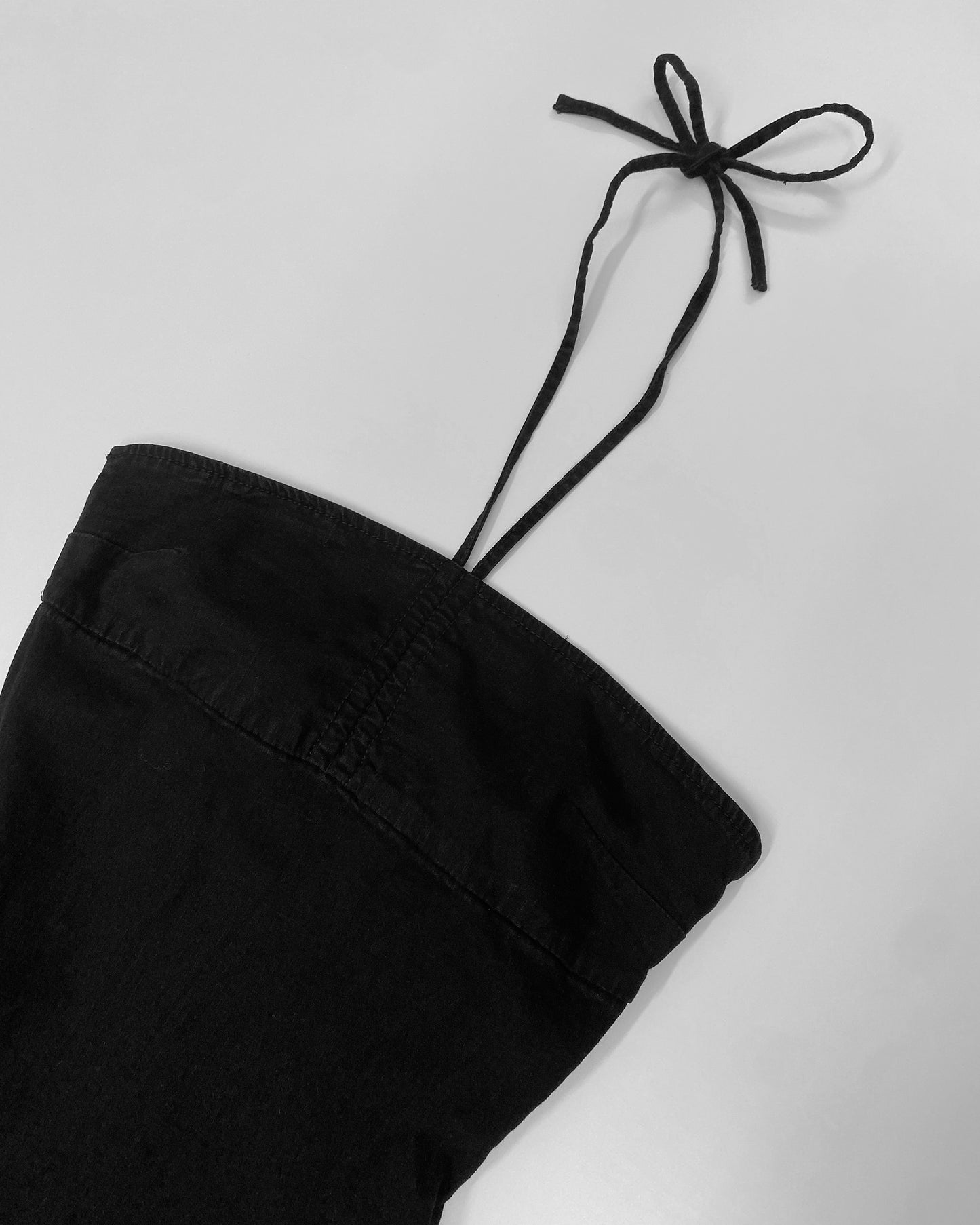 DKNY Jeans 2000s Shoulder Free Neckholder Dress Black