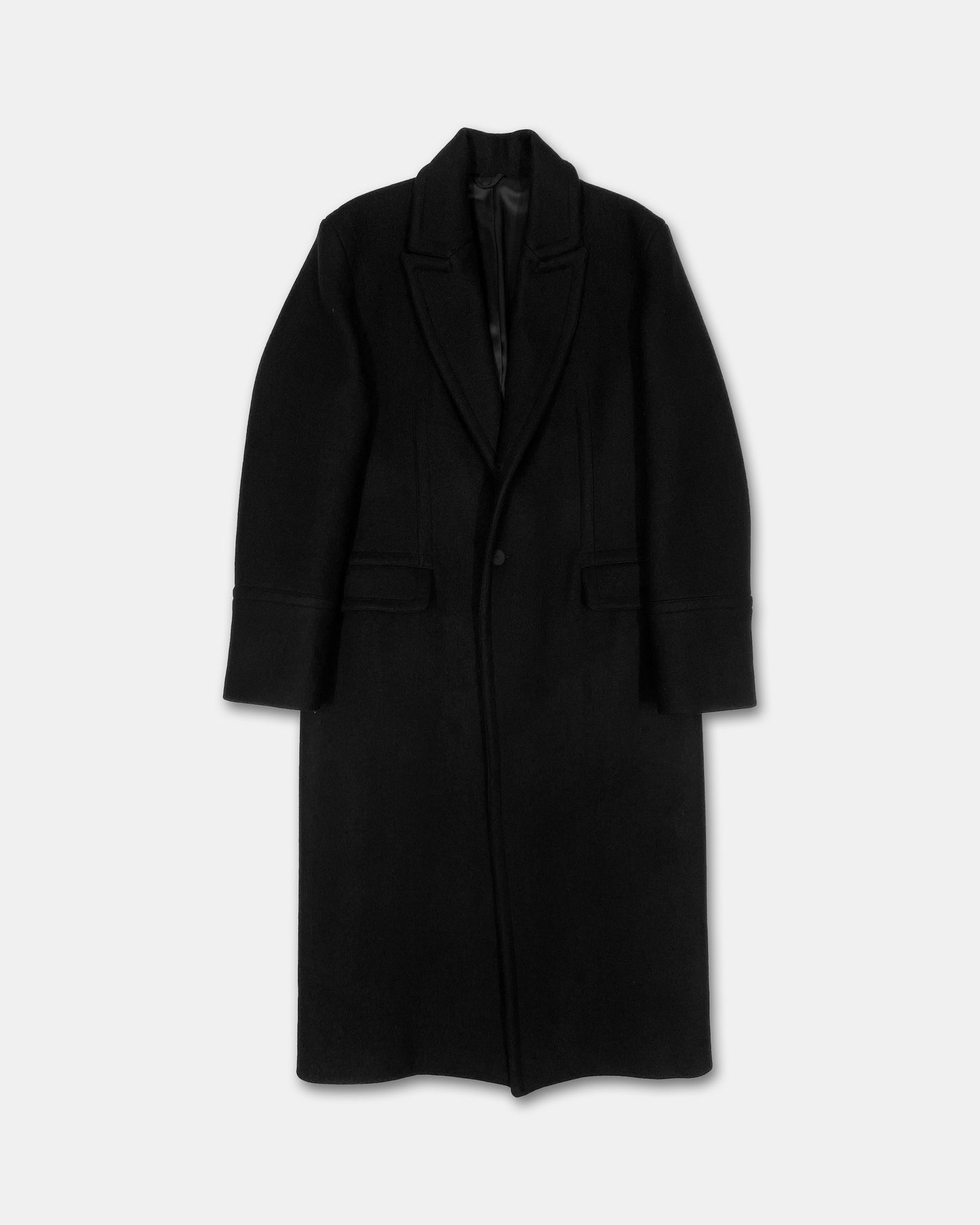 Isabel Benenato AW2018 Heavy Wool Coat Black