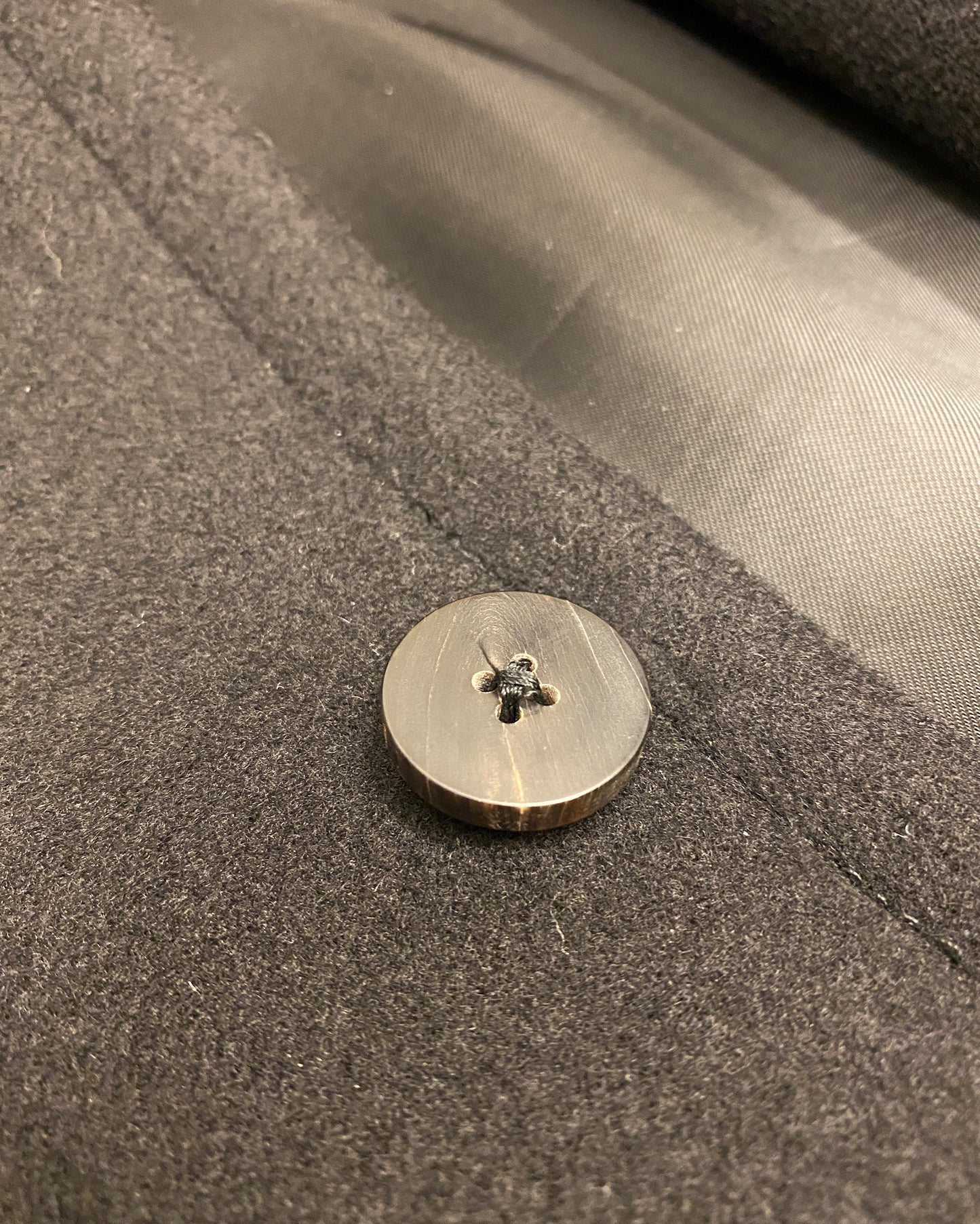 Isabel Benenato AW2018 Heavy Wool Coat Black