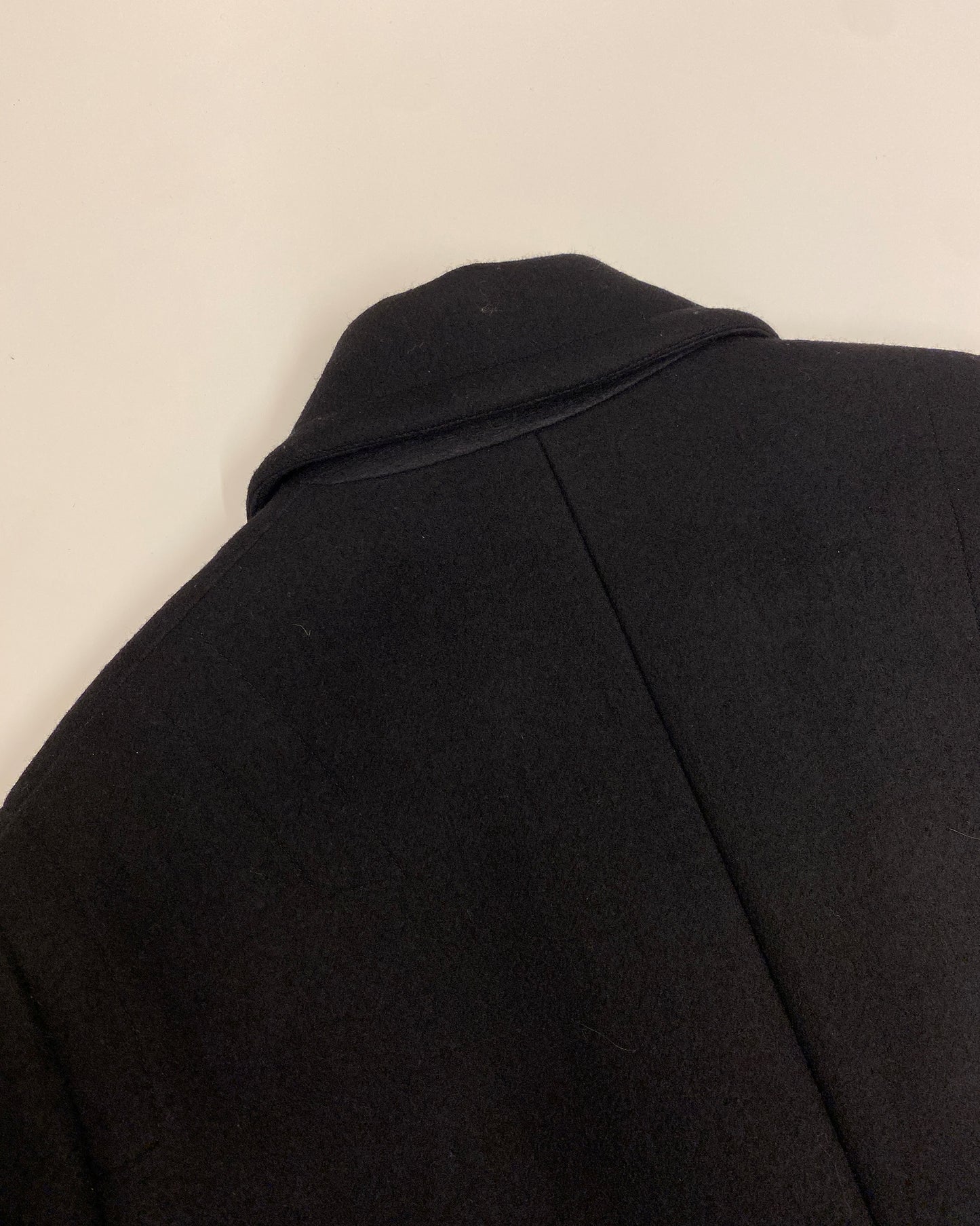 Isabel Benenato AW2018 Heavy Wool Coat Black