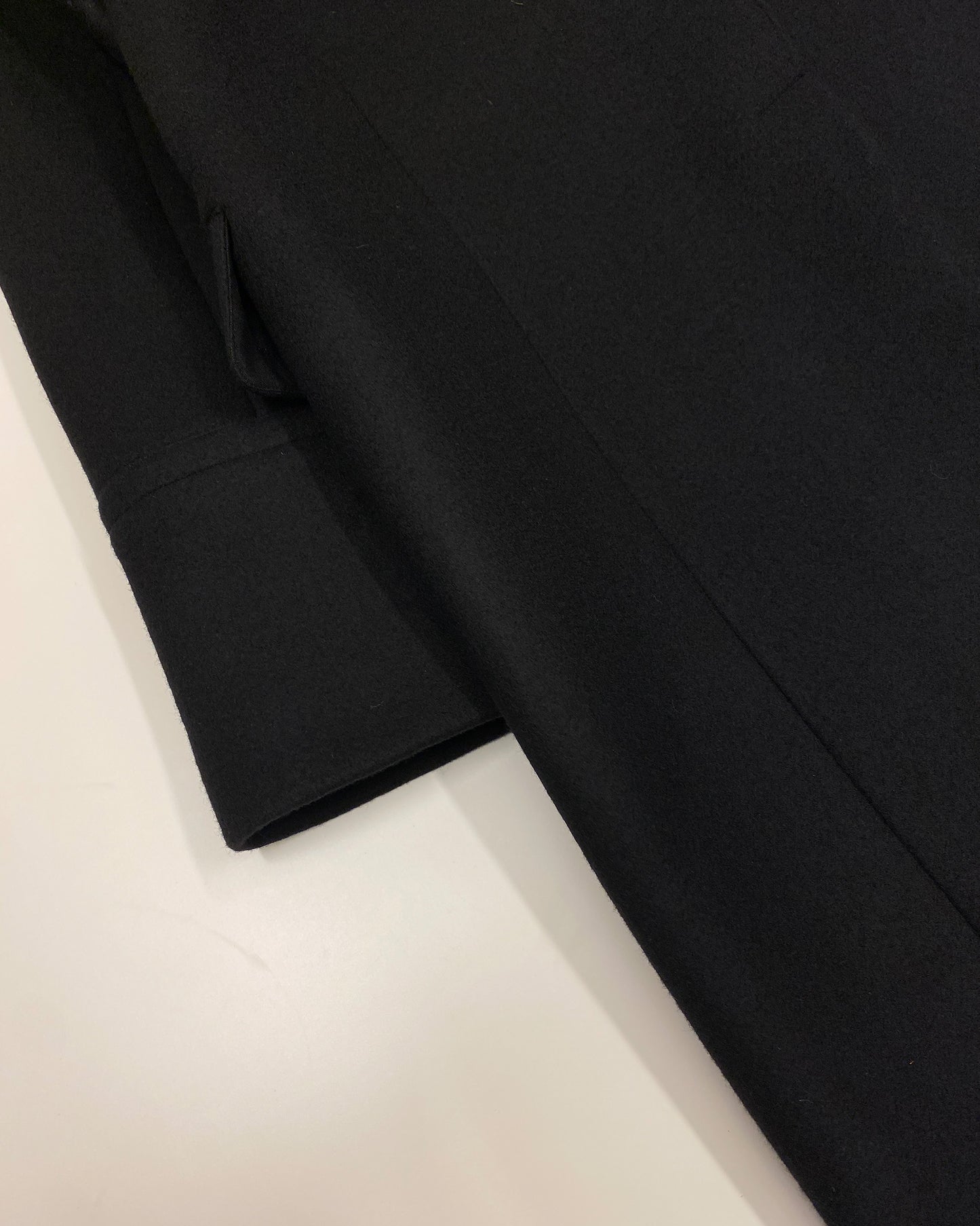 Isabel Benenato AW2018 Heavy Wool Coat Black