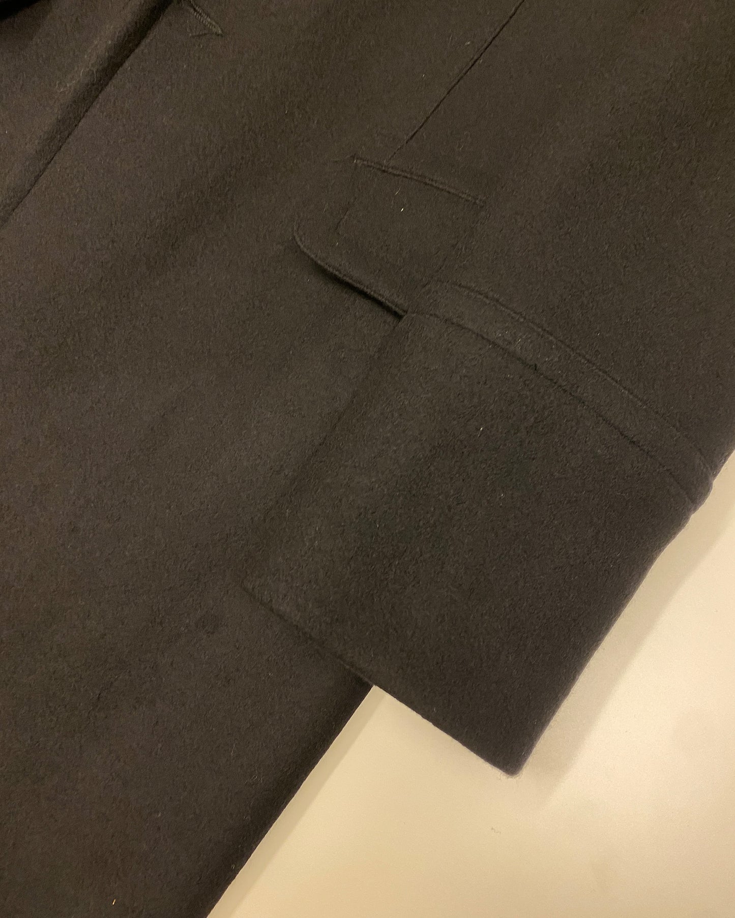 Isabel Benenato AW2018 Heavy Wool Coat Black