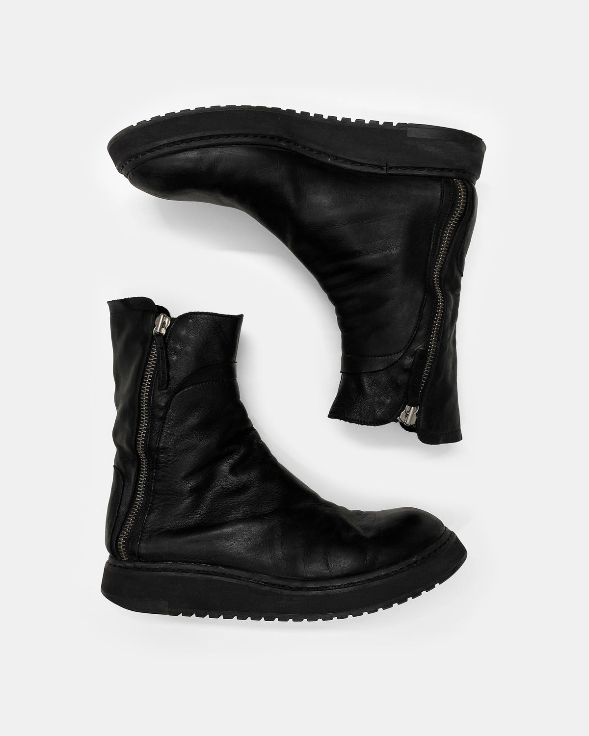 Berek Riding Boots Cinzia Araia AW2020 Double Zip Leather Berek Boots Black – knudpeters