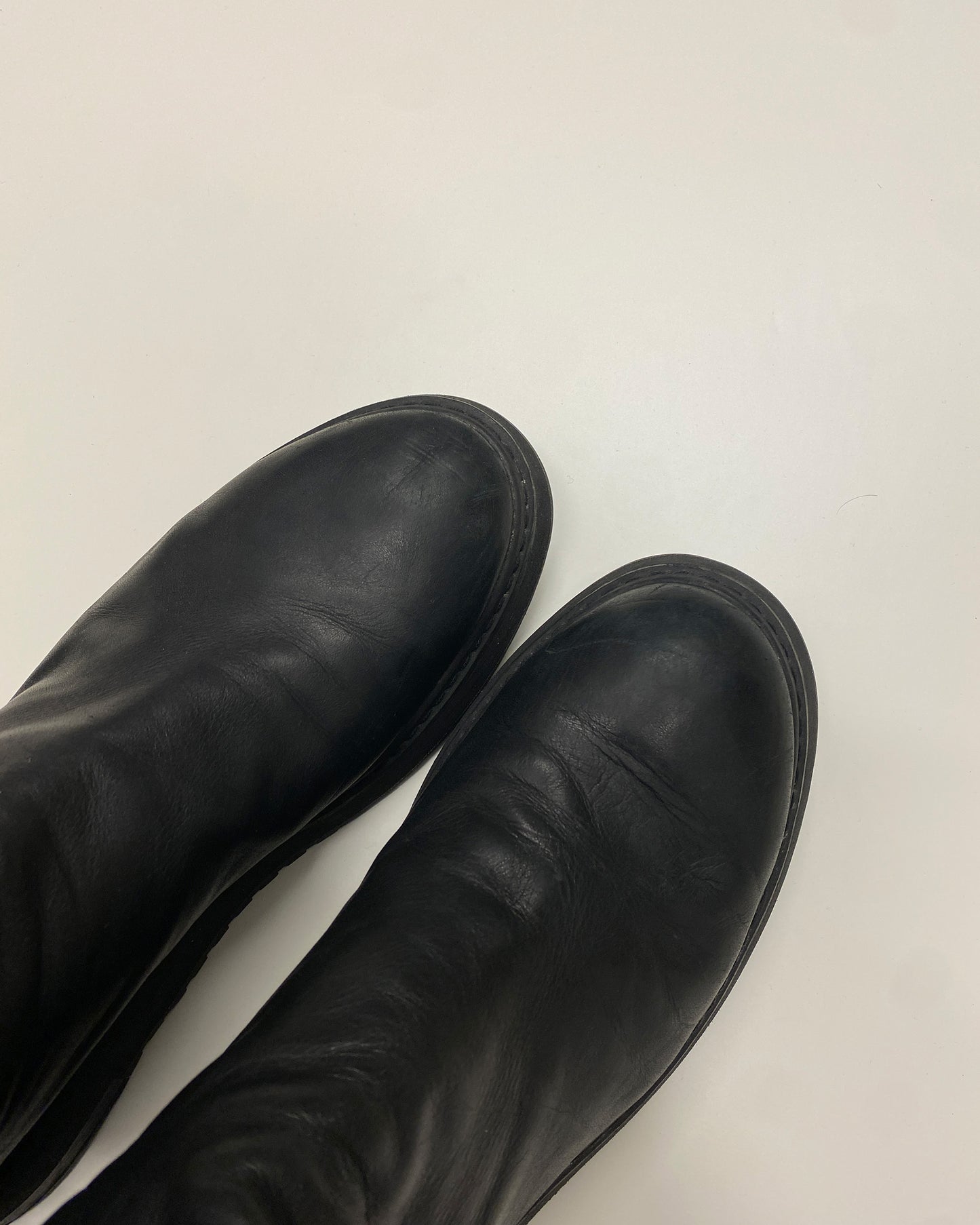 Cinzia Araia AW2020 Double Zip Leather Berek Boots Black