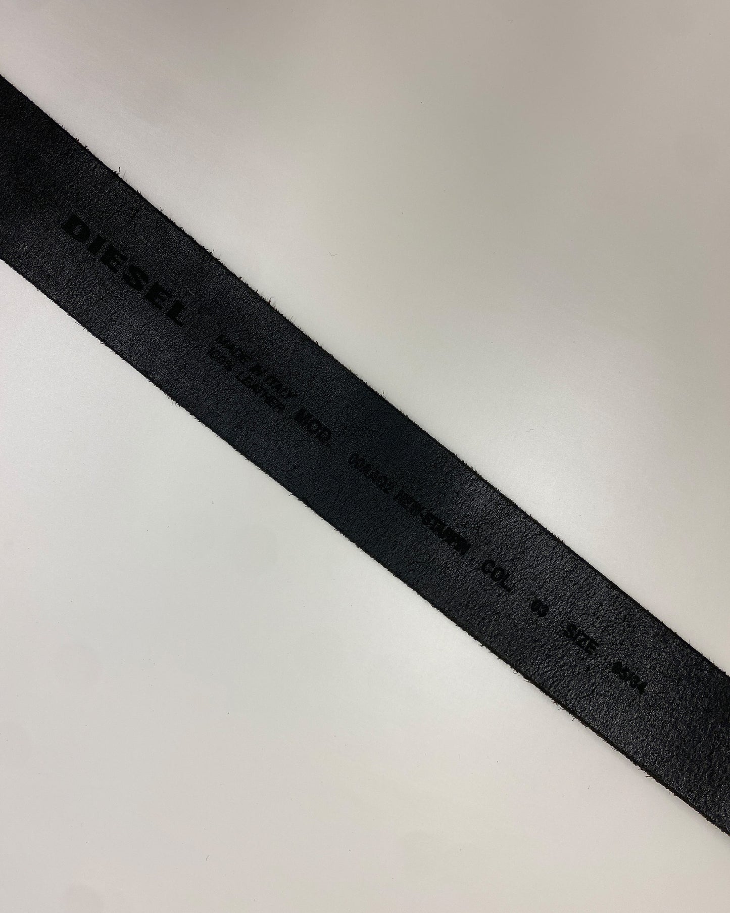 Diesel 2010s Starpin Leather Belt Black