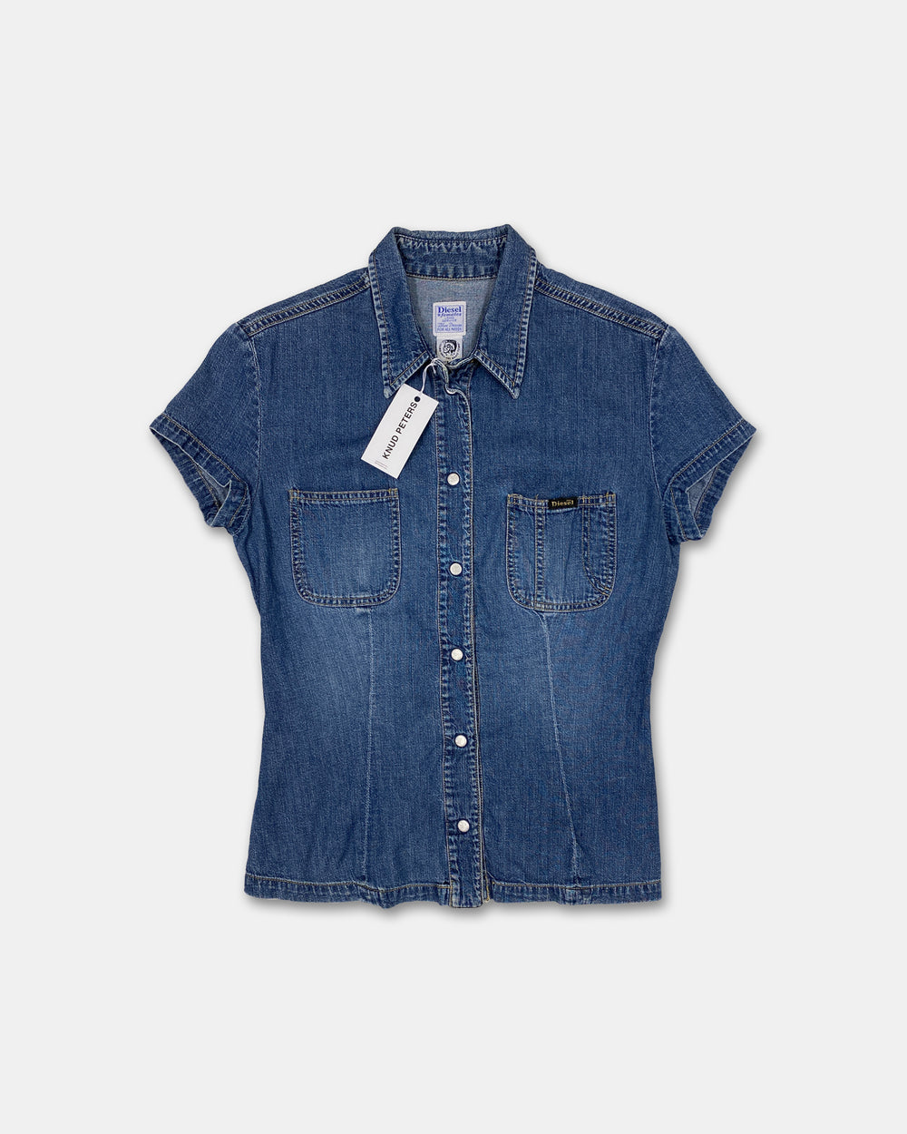 Diesel 2000s Denim Corset Top Blue