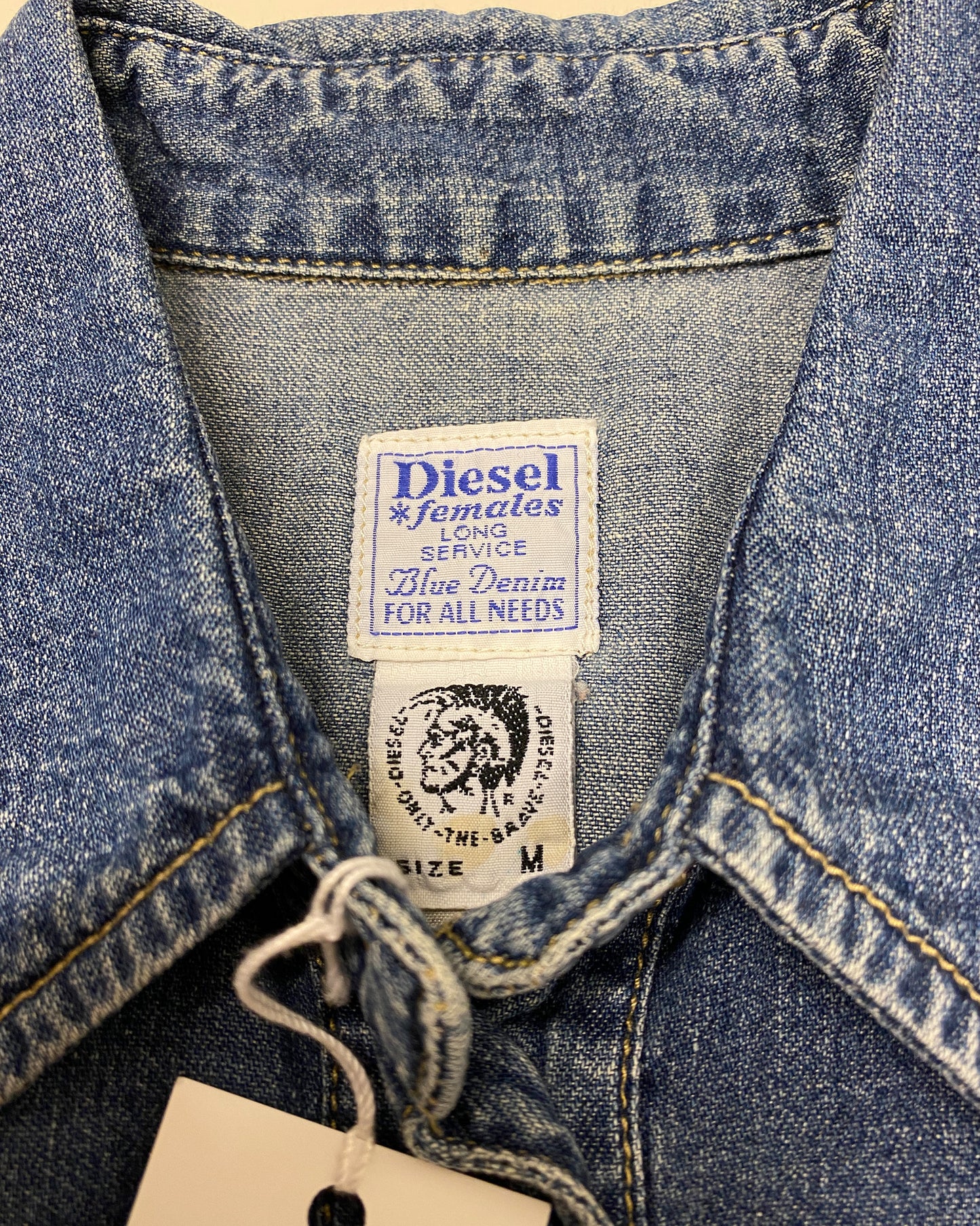 Diesel 2000s Denim Corset Top Blue