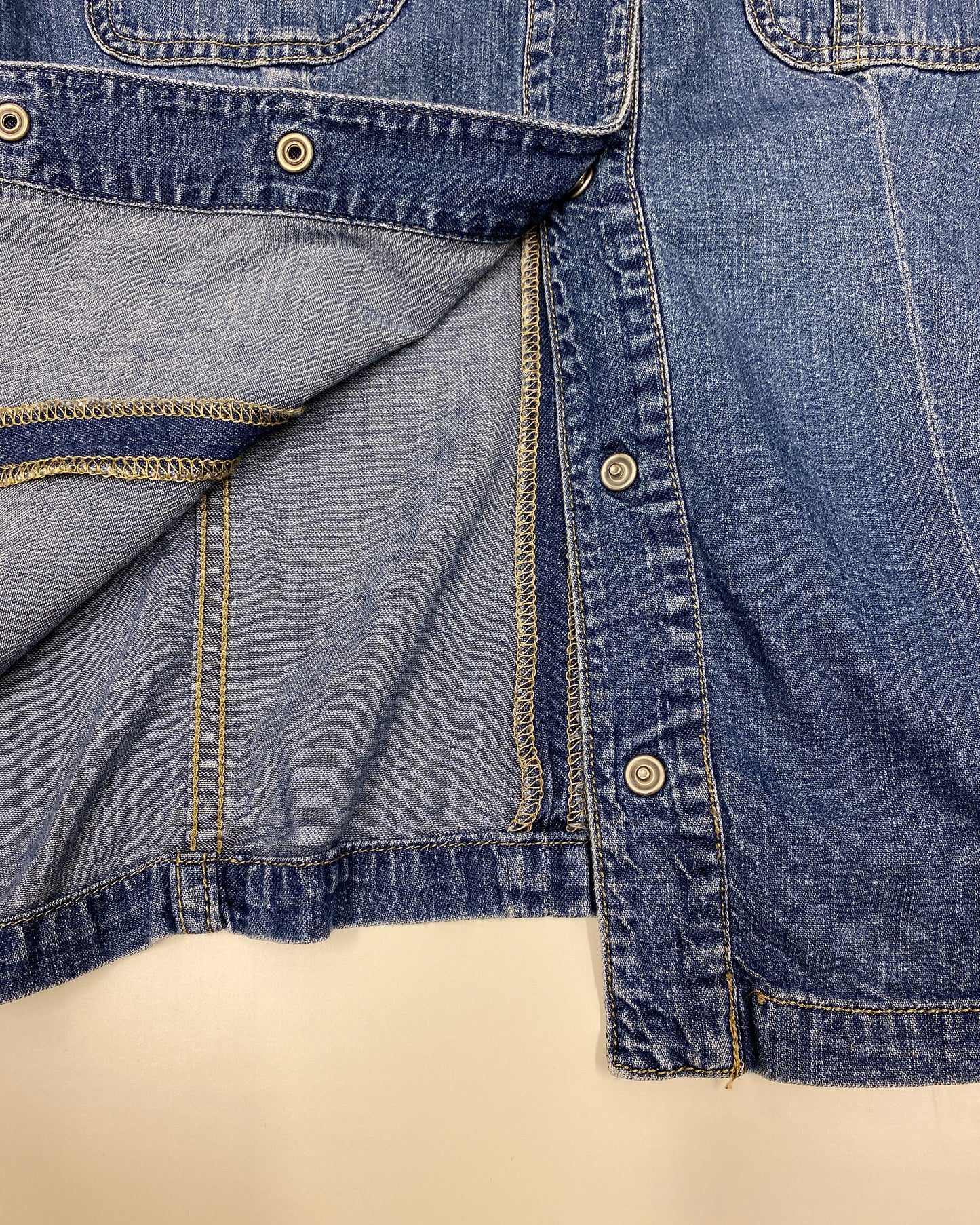 Diesel 2000s Denim Corset Top Blue