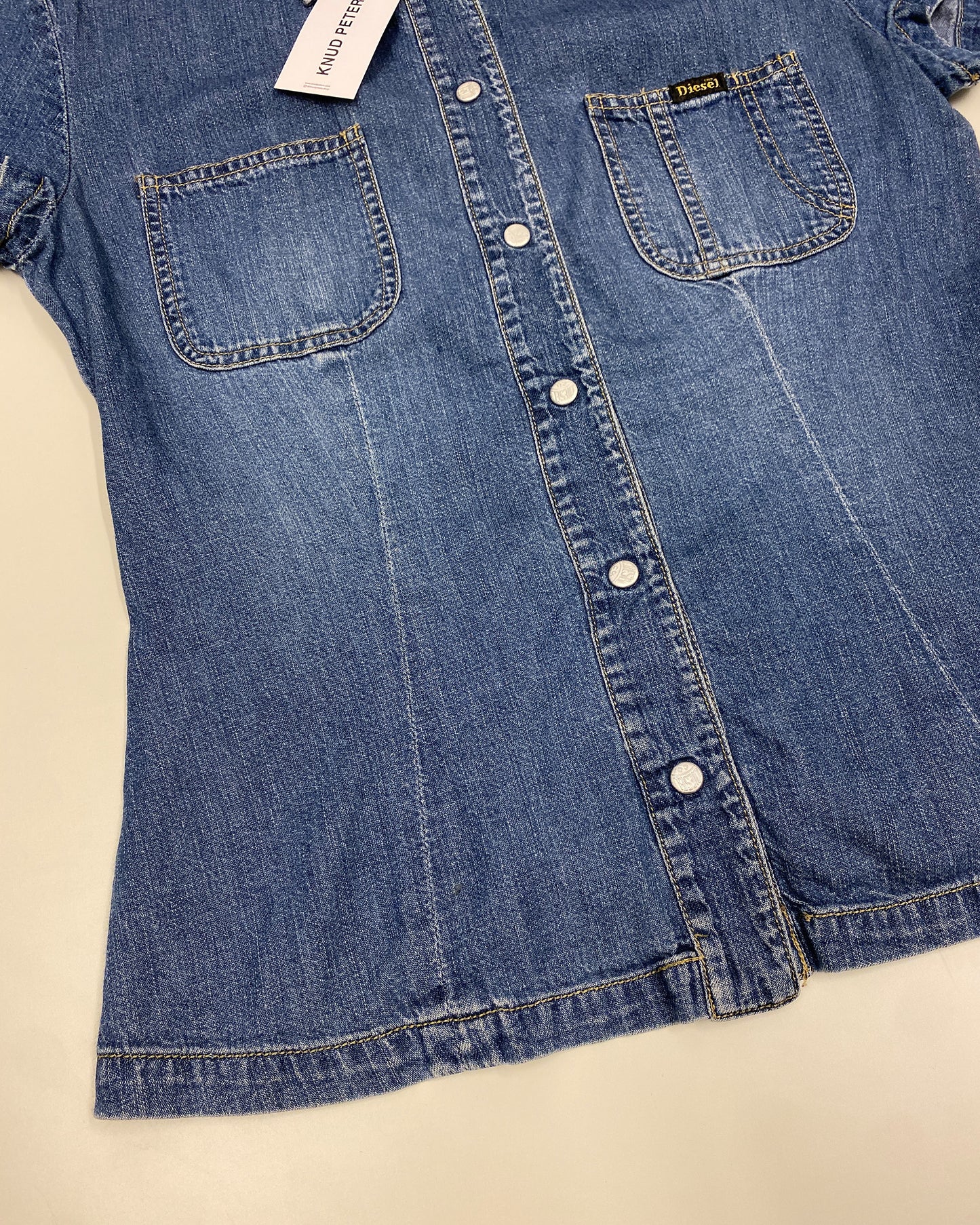 Diesel 2000s Denim Corset Top Blue