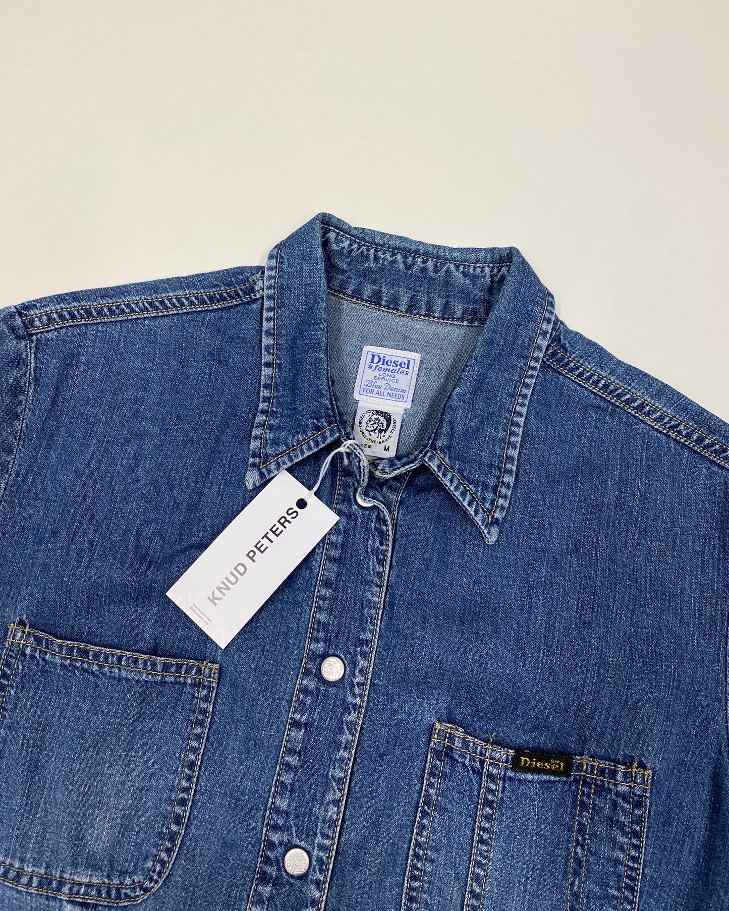 Diesel 2000s Denim Corset Top Blue