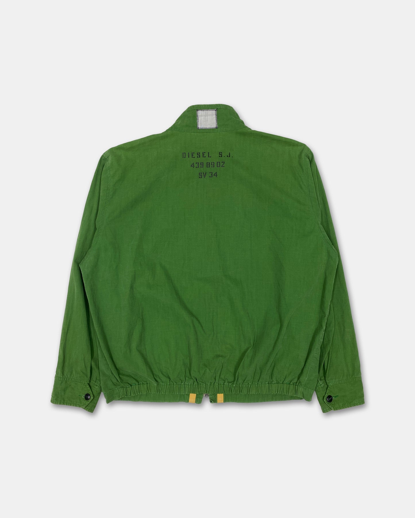 Diesel 2000s Light Cotton Jacket Green Yellow