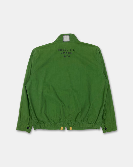 Diesel 2000s Light Cotton Jacket Green Yellow