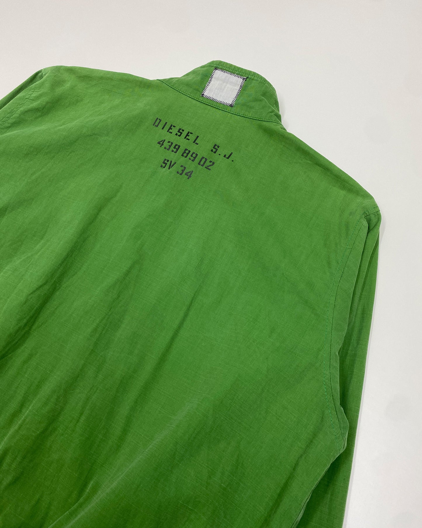 Diesel 2000s Light Cotton Jacket Green Yellow