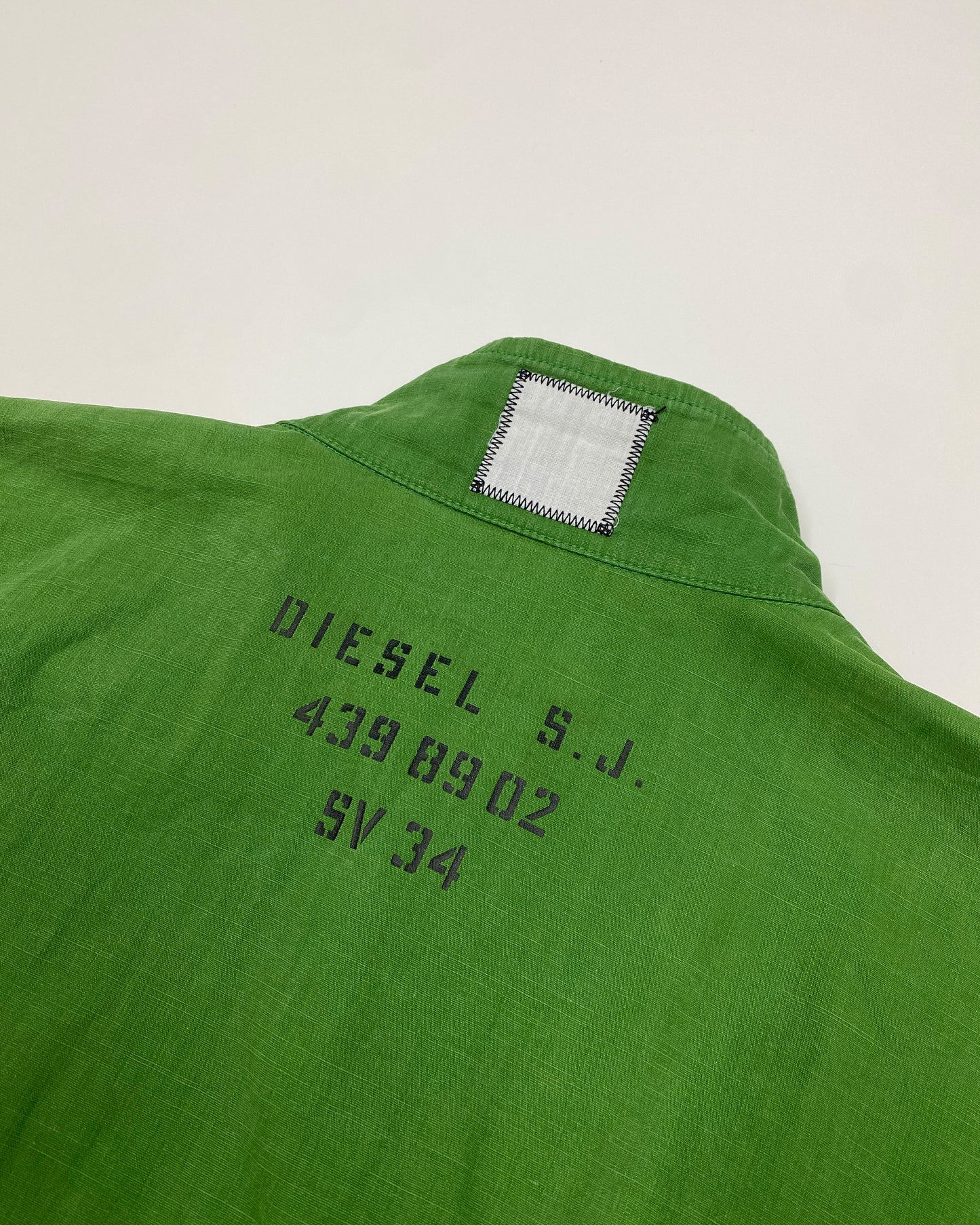 Diesel 2000s Light Cotton Jacket Green Yellow