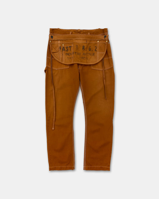 Diesel 2010s Removable Apron Work Denim Ocher Brown