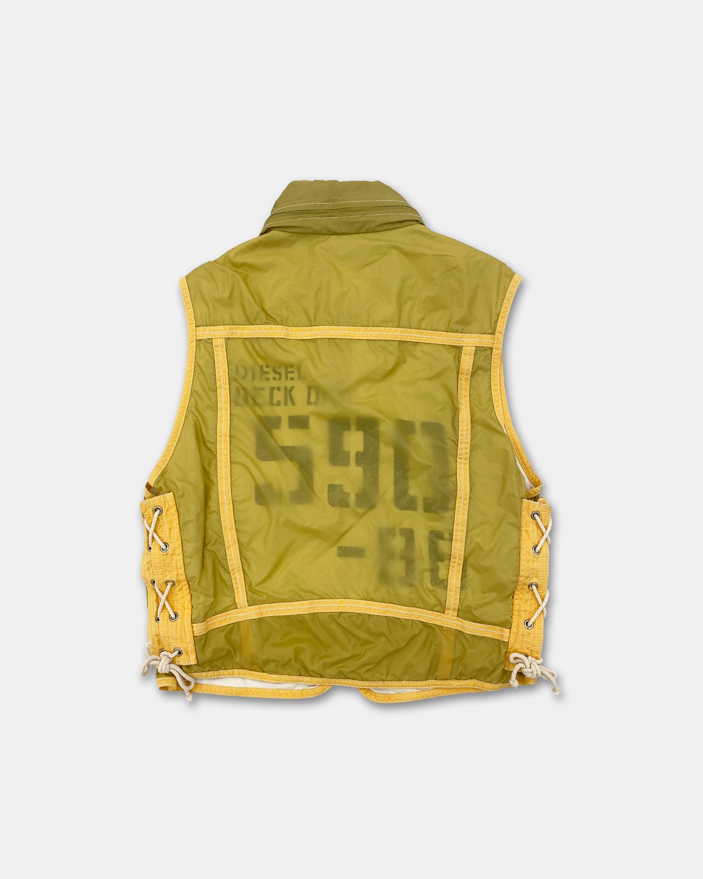 Diesel 1990s Lifeguard Vest Yellow