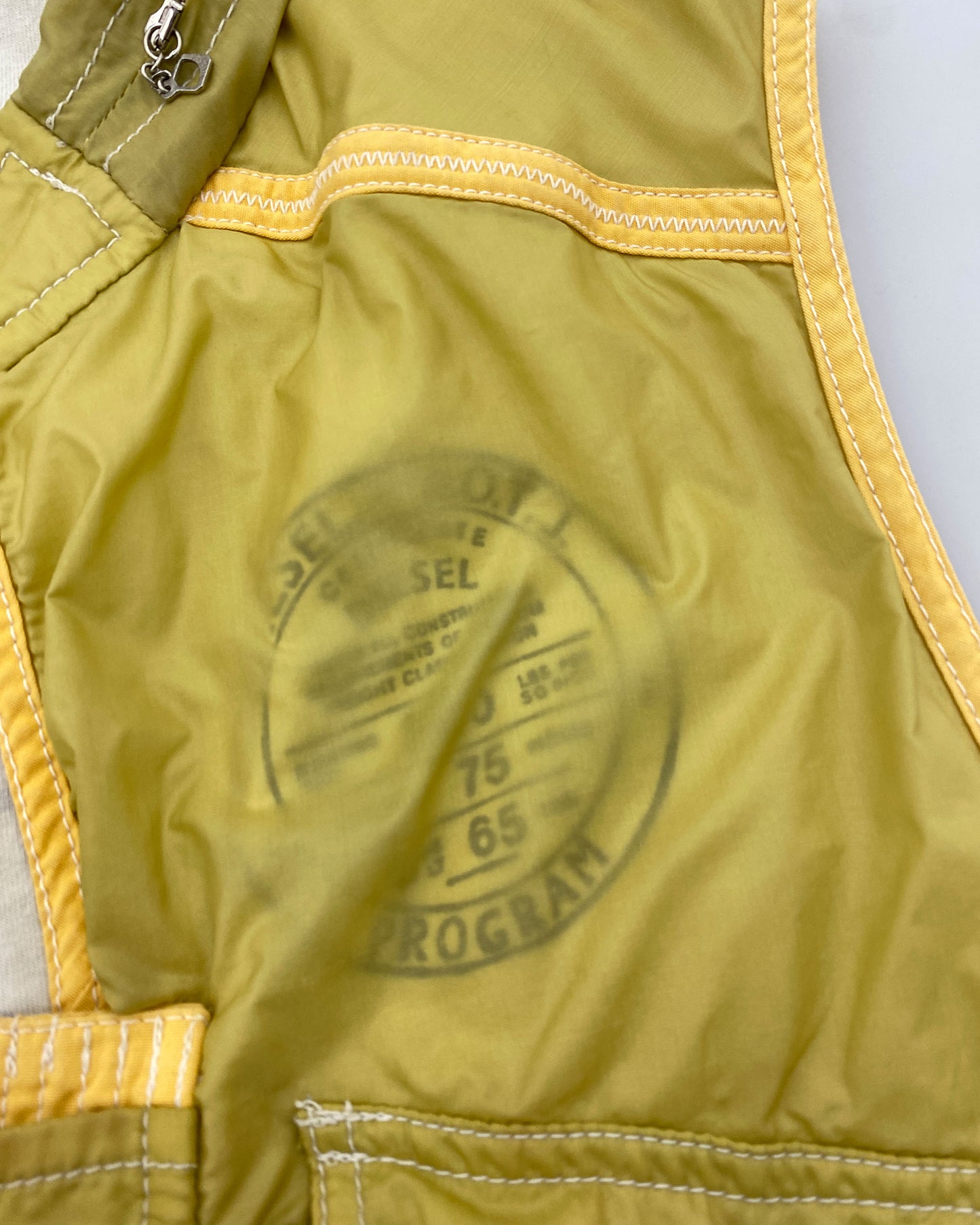 Diesel 1990s Lifeguard Vest Yellow