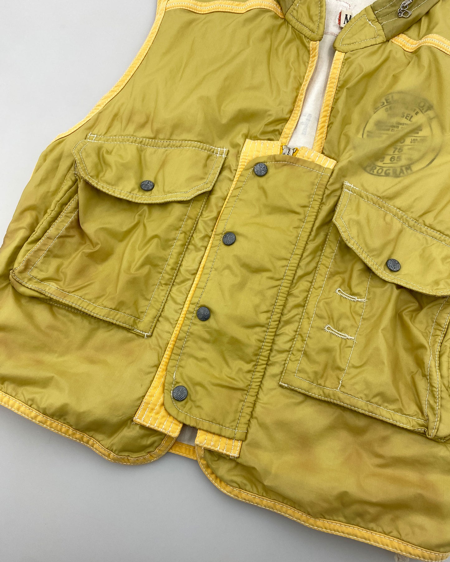 Diesel 1990s Lifeguard Vest Yellow