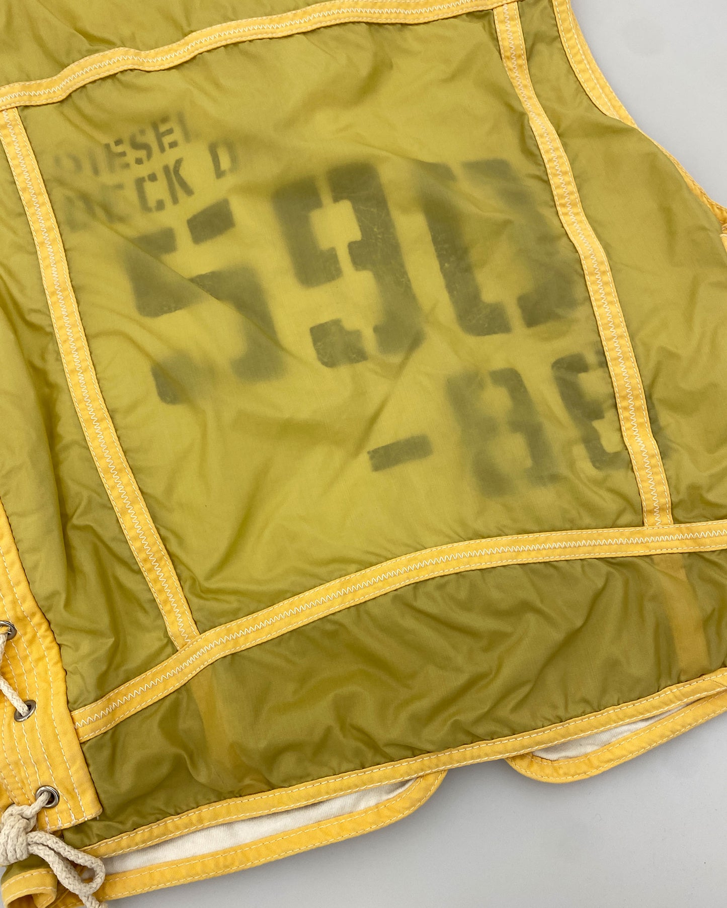 Diesel 1990s Lifeguard Vest Yellow