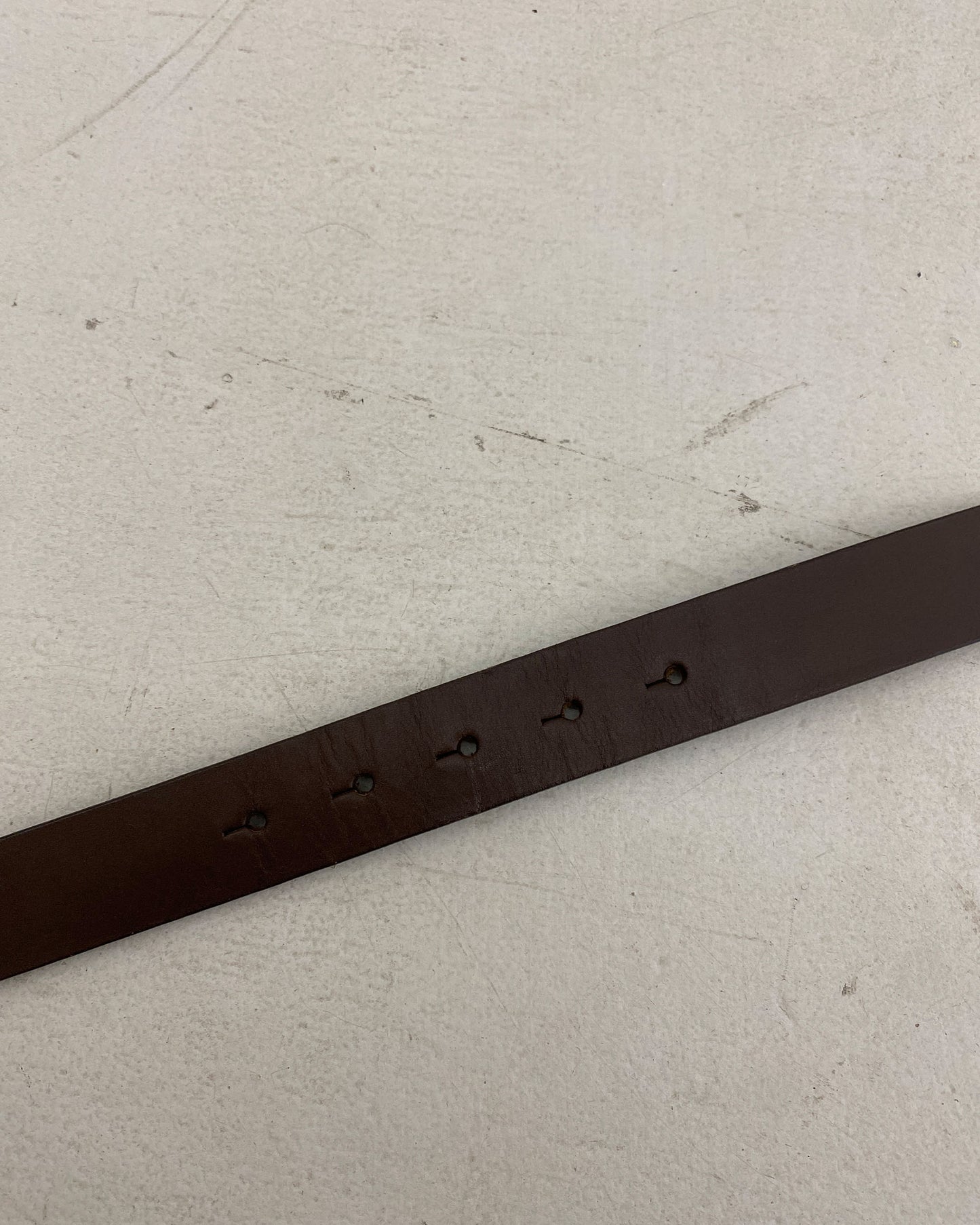 Bikkembergs 2010s Handmade Cow Leather Belt Brown