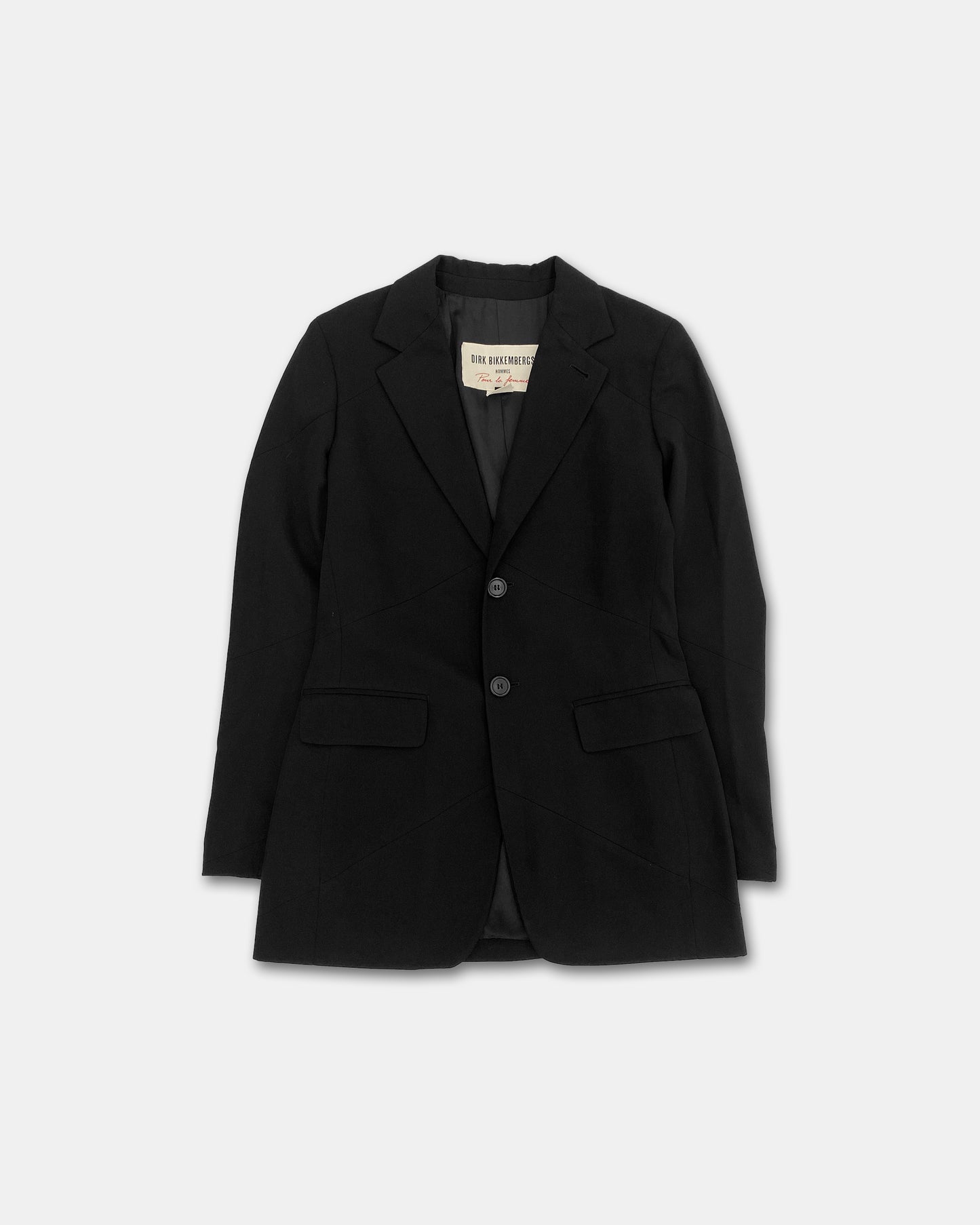 Dirk Bikkembergs Hommes pour la femme 1990s Blazer Jacket Black