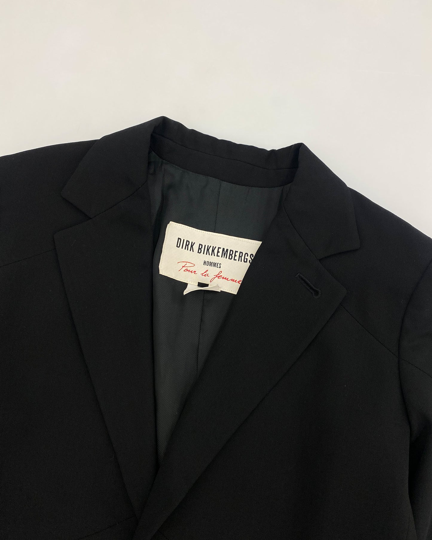 Dirk Bikkembergs Hommes pour la femme 1990s Blazer Jacket Black
